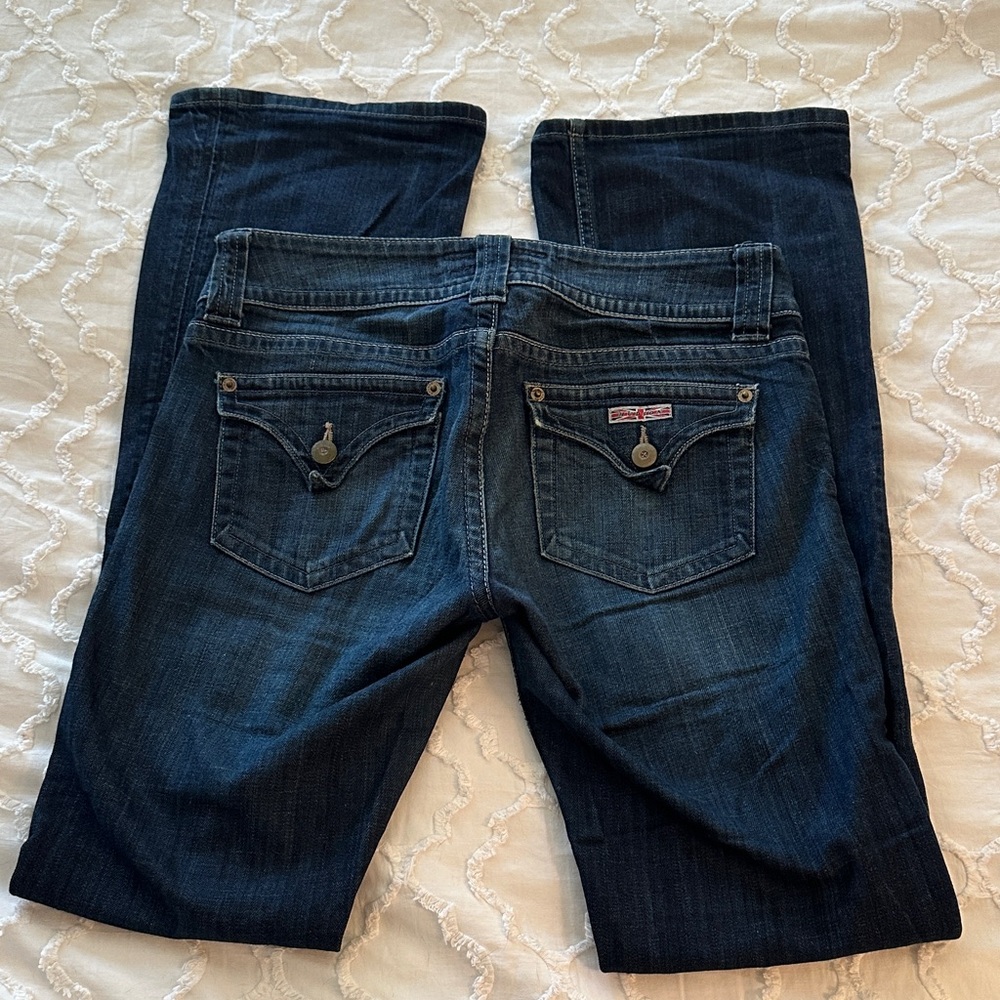 Dark Blue Hudson Women's Denim Jeans - Classic Back Pocket Detail